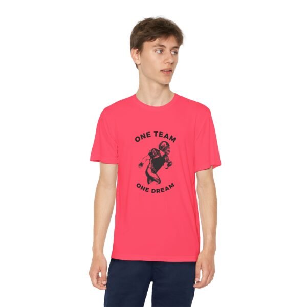 Youth Competitor Tee - One Team One Dream Football Shirt for Young Athletes