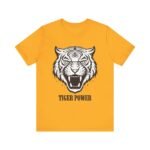 Tiger Power Unisex Jersey Tee - Bold Graphic T-Shirt for Animal Lovers