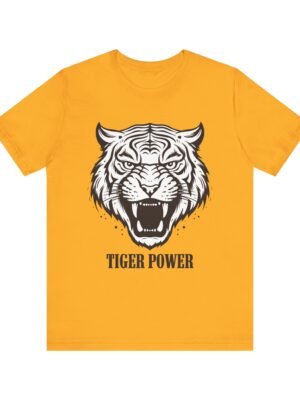 Tiger Power Unisex Jersey Tee - Bold Graphic T-Shirt for Animal Lovers