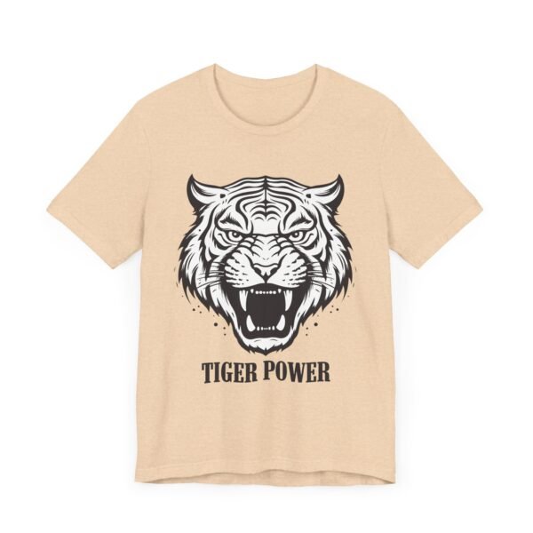 Tiger Power Unisex Jersey Tee - Bold Graphic T-Shirt for Animal Lovers