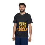 Motivational Men's Sports Jersey - "Push Your Self" Athletic Tee