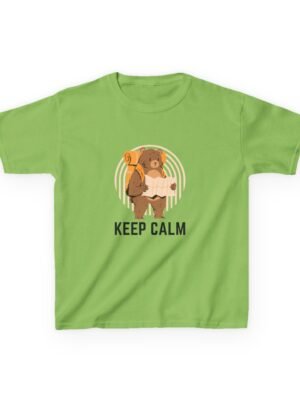 Kids Keep Calm Bear T-Shirt - Fun & Cozy Everyday Tee