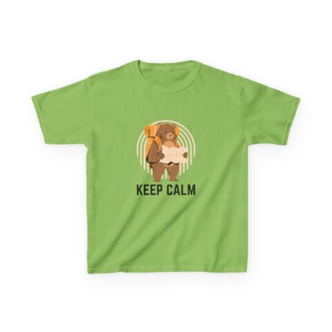 Kids Keep Calm Bear T-Shirt - Fun & Cozy Everyday Tee