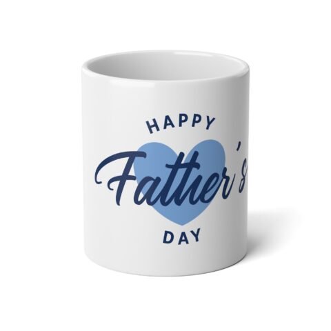 Father's Day Jumbo Mug, 20oz Coffee Cup, Gift for Dad, Happy Father's Day, Large Ceramic Mug, Personalized Drinkware