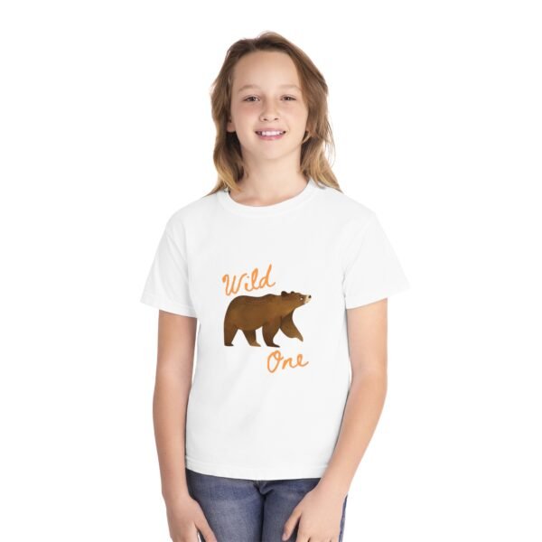 Wild One Youth Tee - Cute Bear Graphic T-Shirt for Kids
