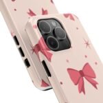 Chic Bow Phone Case, Stylish Phone Cover, Gift for Her, Trendy Tech Accessory, Cute Bow Design, Durable Phone Case