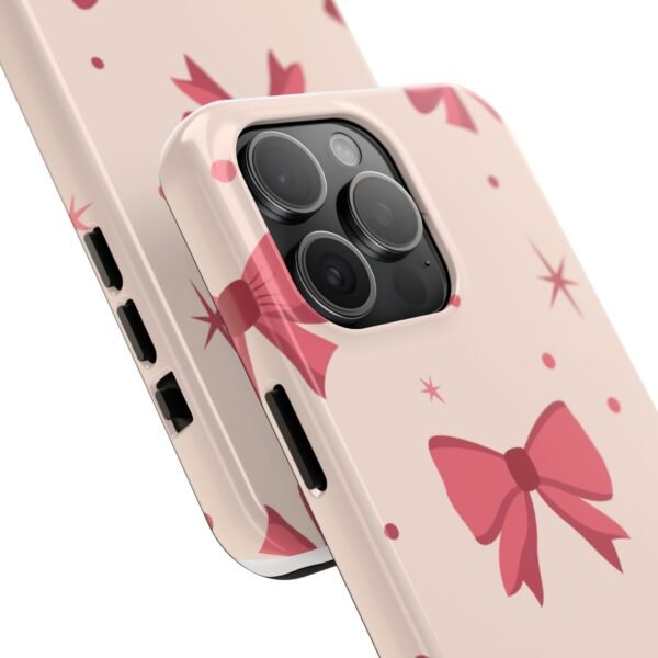 Chic Bow Phone Case, Stylish Phone Cover, Gift for Her, Trendy Tech Accessory, Cute Bow Design, Durable Phone Case