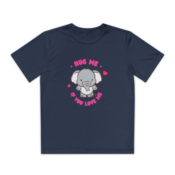 Youth Elephant Graphic Tee - "Hug Me If You Love Me"