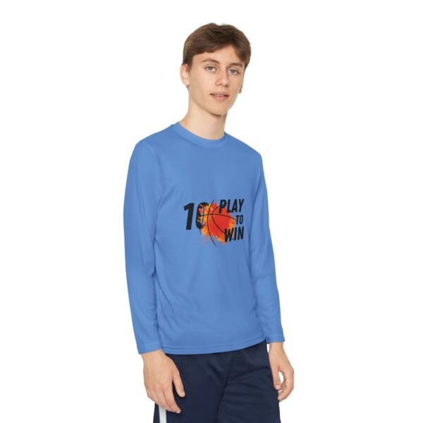 Youth Basketball Long Sleeve Tee - Play to Win