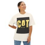 Cat-Themed Unisex Oversized Tee - Perfect for Cat Lovers