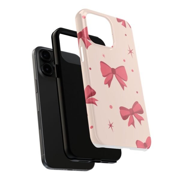 Chic Bow Phone Case, Stylish Phone Cover, Gift for Her, Trendy Tech Accessory, Cute Bow Design, Durable Phone Case
