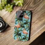 Tropical Flamingo Phone Case, Slim Case, Beach Vibes, Summer Accessory, Gift for Her, Travel Lover, Phone Accessories