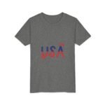 Patriotic Youth Short Sleeve Tee - USA Design for Fourth of July & Independence Day Celebrations