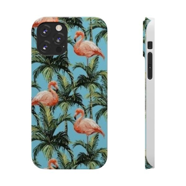 Tropical Flamingo Phone Case, Slim Case, Beach Vibes, Summer Accessory, Gift for Her, Travel Lover, Phone Accessories
