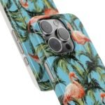 Tropical Flamingo Phone Case, Slim Case, Beach Vibes, Summer Accessory, Gift for Her, Travel Lover, Phone Accessories