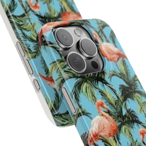 Tropical Flamingo Phone Case, Slim Case, Beach Vibes, Summer Accessory, Gift for Her, Travel Lover, Phone Accessories
