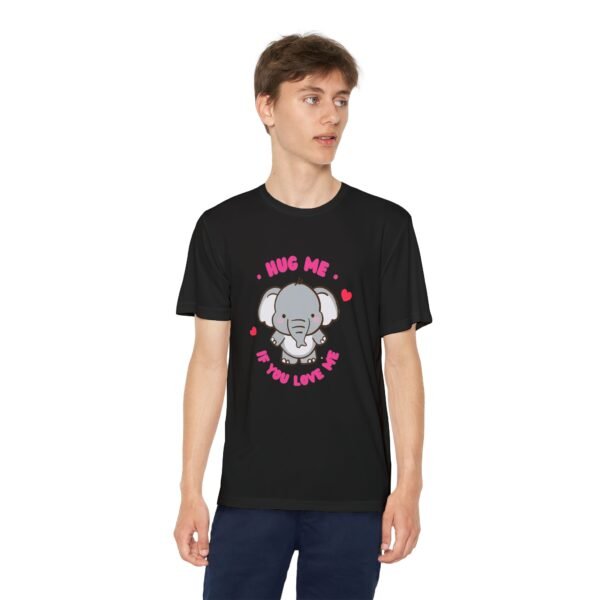 Youth Elephant Graphic Tee - "Hug Me If You Love Me"