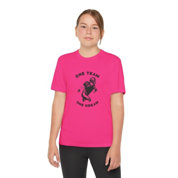 Youth Competitor Tee - One Team One Dream Football Shirt for Young Athletes