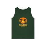 Summer Sunset Unisex Heavy Cotton Tank Top - Tropical Vibe Beachwear