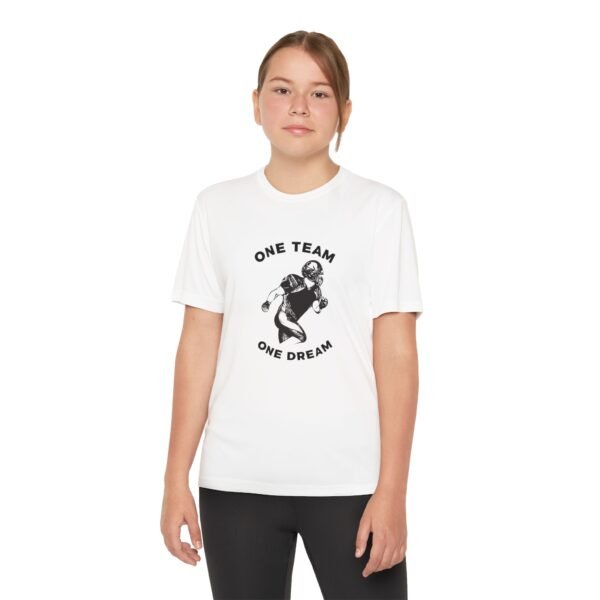 Youth Competitor Tee - One Team One Dream Football Shirt for Young Athletes