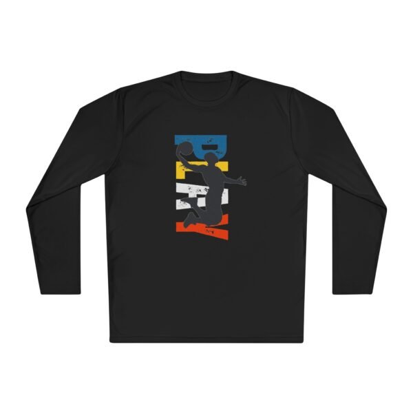 Unisex Lightweight Long Sleeve Tee – Basketball Dunk Design