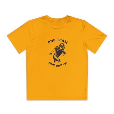 Youth Competitor Tee - One Team One Dream Football Shirt for Young Athletes
