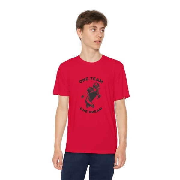 Youth Competitor Tee - One Team One Dream Football Shirt for Young Athletes