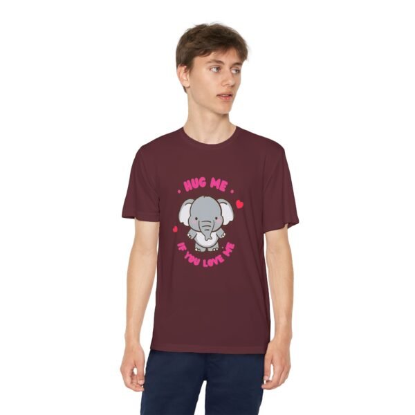 Youth Elephant Graphic Tee - "Hug Me If You Love Me"