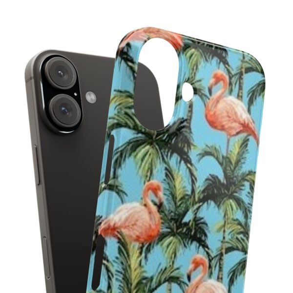Tropical Flamingo Phone Case, Slim Case, Beach Vibes, Summer Accessory, Gift for Her, Travel Lover, Phone Accessories