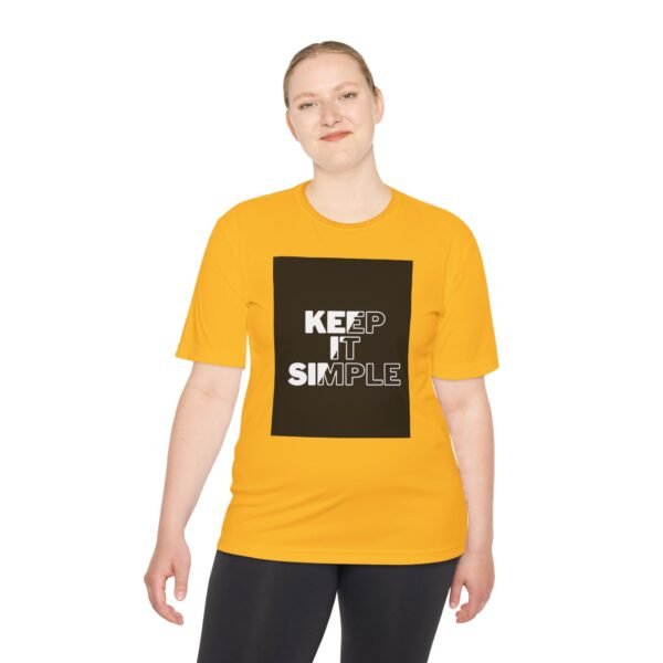 Unisex Moisture Wicking Tee - 'Keep It Simple' Workout Shirt