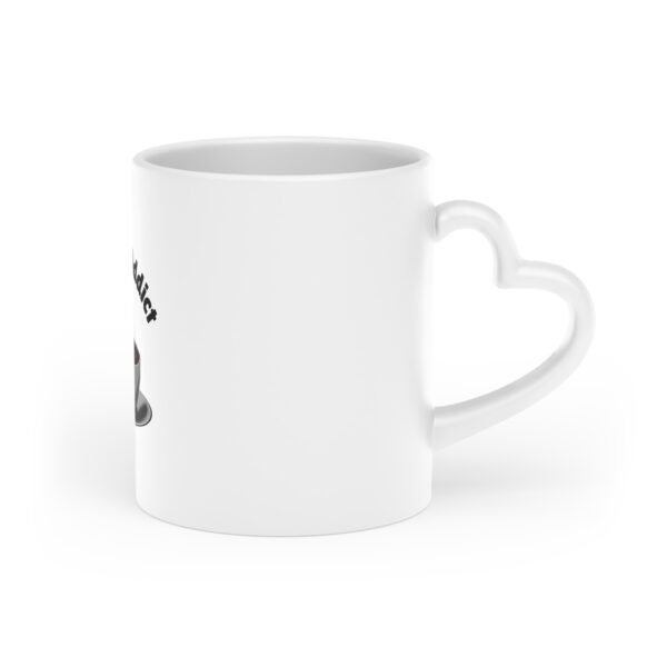 Heart-Shaped Coffee Mug for Coffee Lovers, Cute Gift, Coffee Addict Design, Unique Tea Cup, Valentine's Day