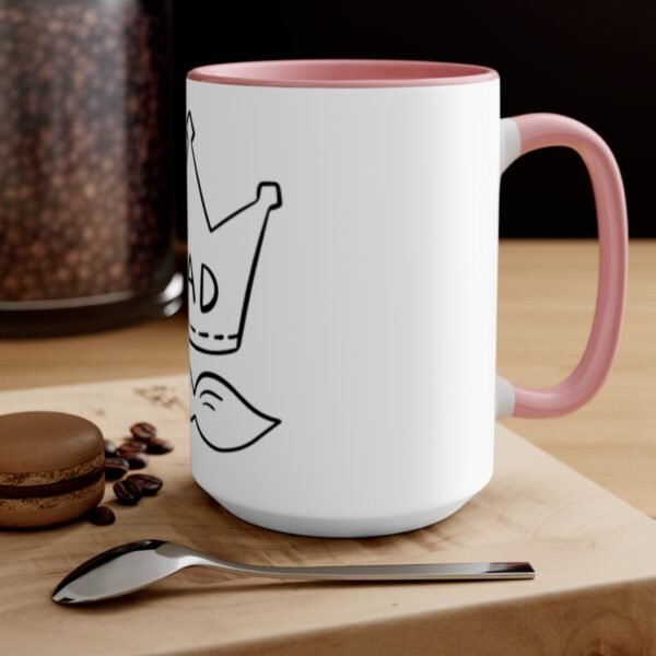 Dad Crown Accent Mug, Funny Coffee Cup for Father's Day, Gift for Dad, Unique Dad Mug, Dad Appreciation Gift