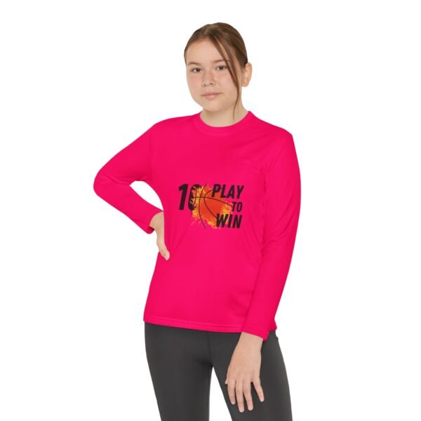Youth Basketball Long Sleeve Tee - Play to Win