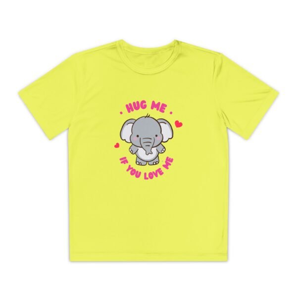 Youth Elephant Graphic Tee - "Hug Me If You Love Me"