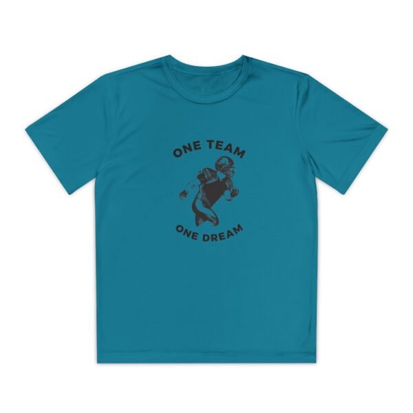Youth Competitor Tee - One Team One Dream Football Shirt for Young Athletes