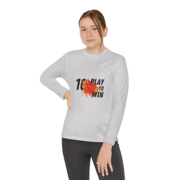 Youth Basketball Long Sleeve Tee - Play to Win