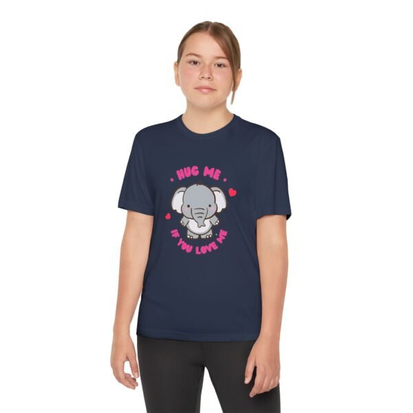 Youth Elephant Graphic Tee - "Hug Me If You Love Me"