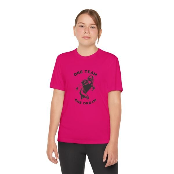 Youth Competitor Tee - One Team One Dream Football Shirt for Young Athletes