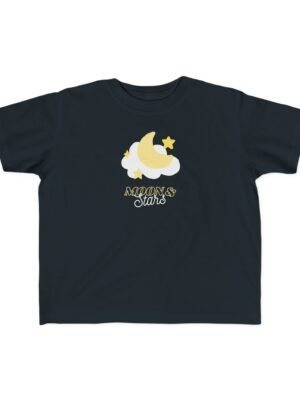 Toddler's Moon and Stars Tee - Cozy Night Sky Shirt for Kids