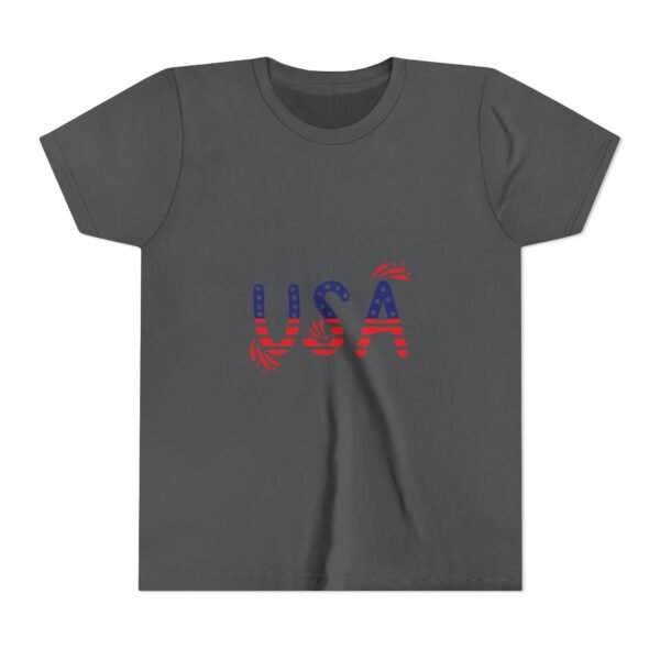 Patriotic Youth Short Sleeve Tee - USA Design for Fourth of July & Independence Day Celebrations
