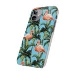 Tropical Flamingo Phone Case, Slim Case, Beach Vibes, Summer Accessory, Gift for Her, Travel Lover, Phone Accessories
