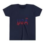 Patriotic Youth Short Sleeve Tee - USA Design for Fourth of July & Independence Day Celebrations