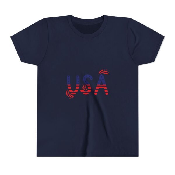 Patriotic Youth Short Sleeve Tee - USA Design for Fourth of July & Independence Day Celebrations
