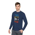 Unisex Lightweight Long Sleeve Tee – Basketball Dunk Design