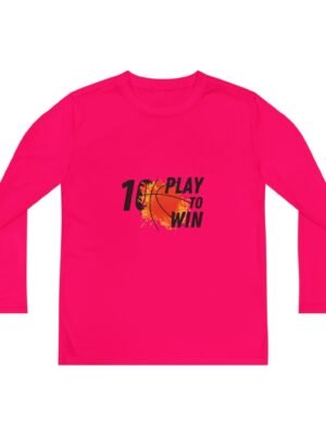 Youth Basketball Long Sleeve Tee - Play to Win