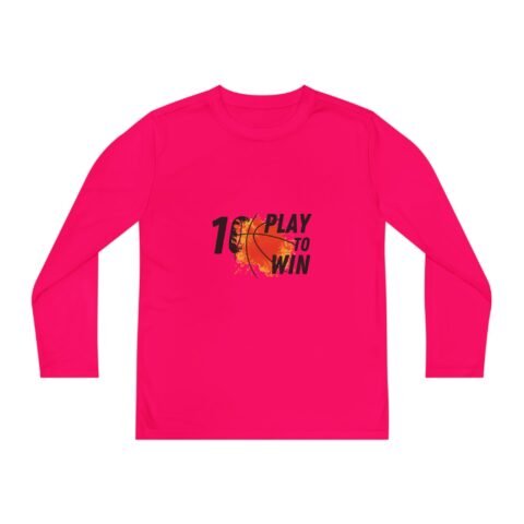 Youth Basketball Long Sleeve Tee - Play to Win