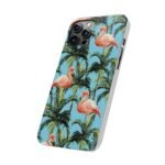 Tropical Flamingo Phone Case, Slim Case, Beach Vibes, Summer Accessory, Gift for Her, Travel Lover, Phone Accessories