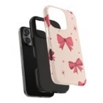 Chic Bow Phone Case, Stylish Phone Cover, Gift for Her, Trendy Tech Accessory, Cute Bow Design, Durable Phone Case