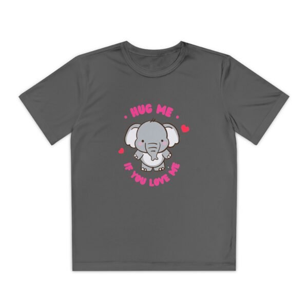 Youth Elephant Graphic Tee - "Hug Me If You Love Me"