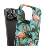 Tropical Flamingo Phone Case, Slim Case, Beach Vibes, Summer Accessory, Gift for Her, Travel Lover, Phone Accessories